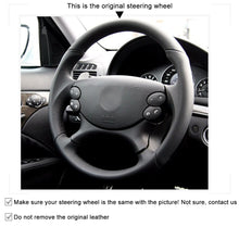 Load image into Gallery viewer, Car Steering Wheel Cover For Mercedes Benz CLK 55 AMG C209 2003-2005/CLS 55 AMG C219 2006/CLS 63 AMG C219 2007-2008/E 63 AMG W211 2007-2009/SL 55 AMG R230 2003-2008/SL 65 AMG R230 2005-2006
