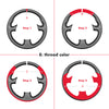 MEWANT Hand Stitch Car Steering Wheel Cover for Opel Adam 2012-2020