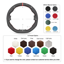 Load image into Gallery viewer, MEWANT Hand Stitch Carbon Fiber Suede Car Steering Wheel Cover for Golf GTI 5 (V)  / Golf R32 Scirocco  / Passat Variant (R-Line) / Tiguan (R-Line)
