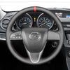 MEWANT Hand Stitch Car Steering Wheel Cover for Mazda 3 Axela 2 Mazda 5 Mazda 6 CX-7 CX-9 MAZDASPEED3 (US)