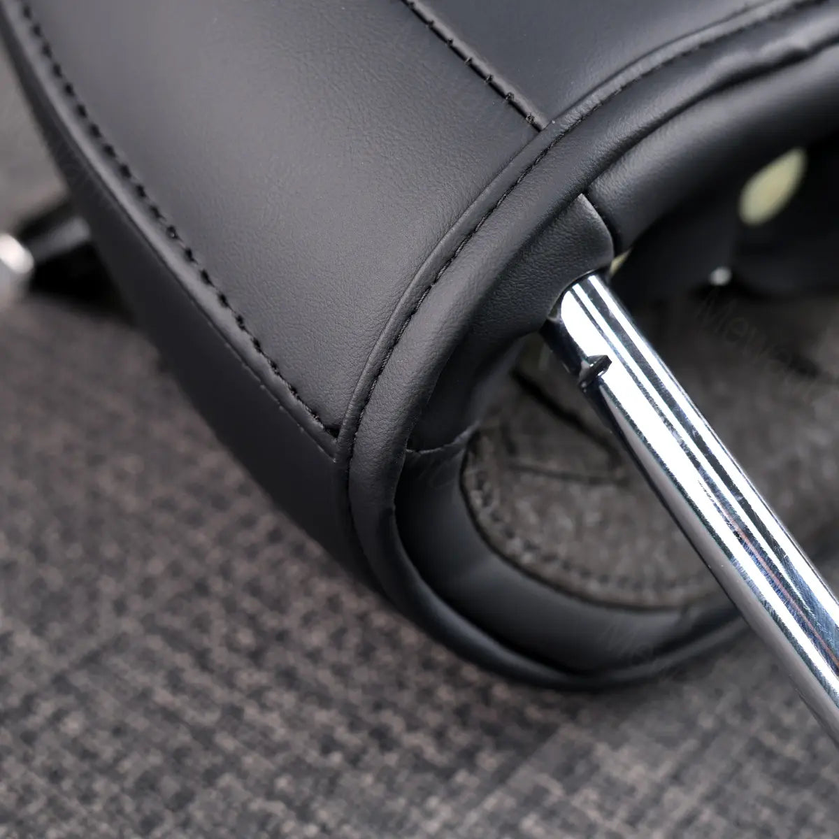 Transform your daily commute. Mewant premium leather car headrest covers with charming pet embroidery protect your seats and add a luxurious, personal touch, Fit for Tesla Model Y 2020-2025
