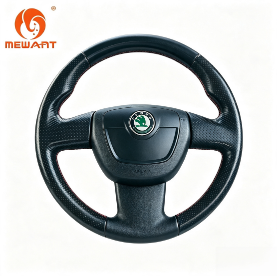 MEWANT Steering Wheel Cover for Skoda Fabia MK2 VRS 2010-2014