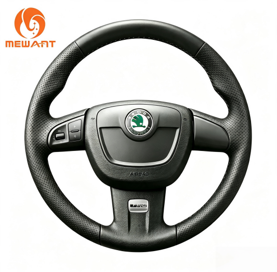 MEWANT Steering Wheel Cover for Skoda Fabia RS II 2010-2014