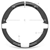 Car Steering Wheel Cover for Ford Mondeo 2014-2020 / Edge 2015-2020 / Galaxy 2015-2020 / S-Max 2015-2020 /Fusion 2013-2020