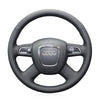 Car Steering Wheel Cover for Audi A3 2006-2013 / A4 (B8) 2005-2012 / A6 (C6) 2005-2011 / A8 A8 L 2006-2010 / Q5 2009-2012 / Q7 2007-2011 / S8 2008-2009