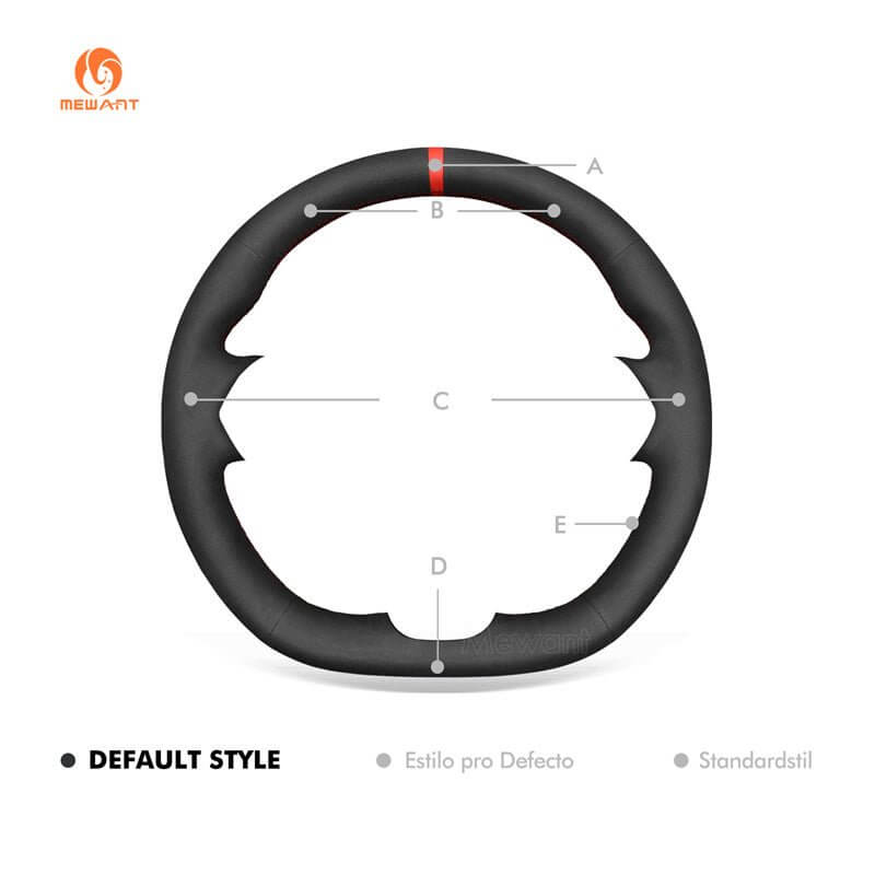 MEWANT Genuine Leather Car Steering Wheel Cove for Acura MDX TLX 2022 - 2023 - Alcantara, Leather, Carbon Fiber, Easy Install, Non - Slip, Best Steering Wheel Cover