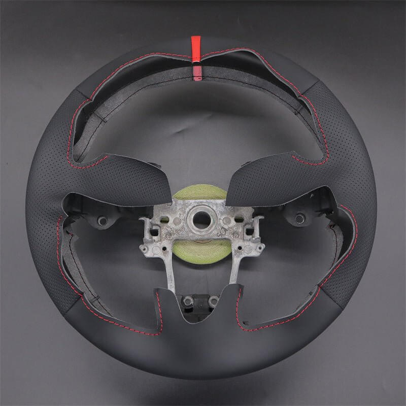 MEWANT Genuine Leather Car Steering Wheel Cove for Acura RDX / TL / ILX - Alcantara, Leather, Carbon Fiber, Easy Install, Non - Slip, Best Steering Wheel Cover