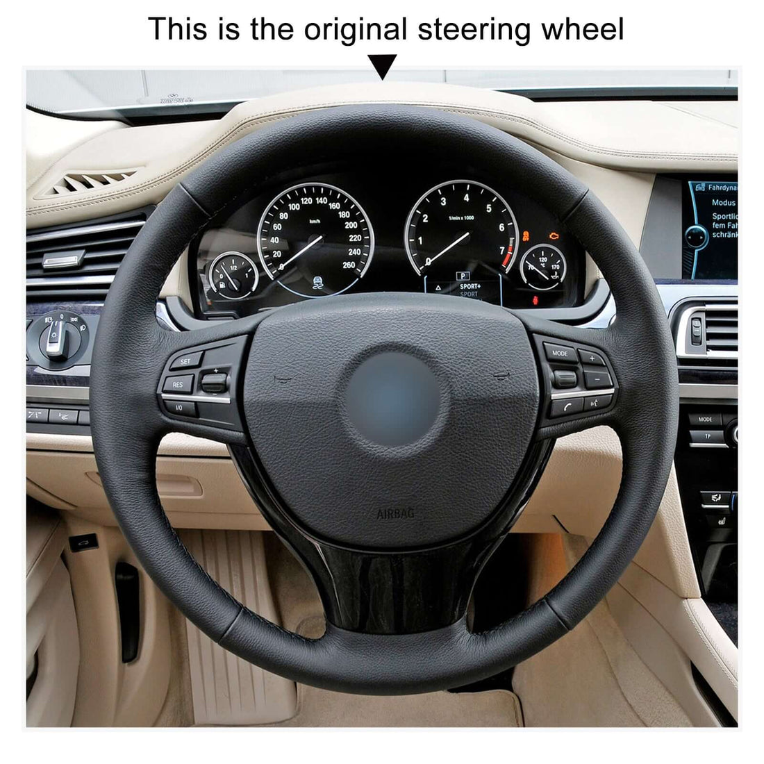 MEWANT Steering Wheel Cove for BMW F10 F11 F07 F01 F02 2008-2017
