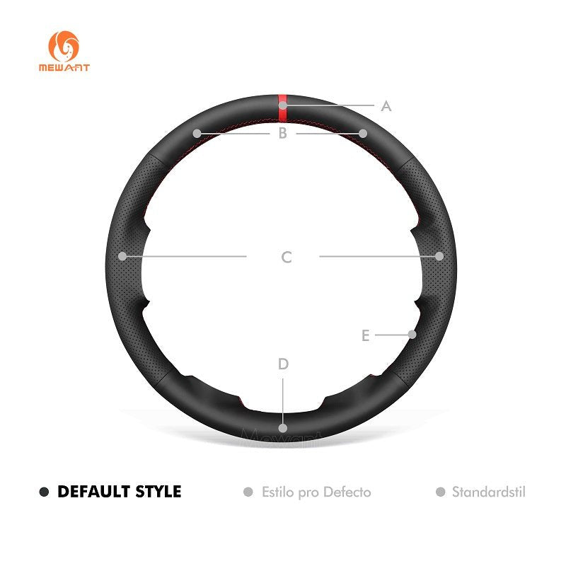 MEWANT Genuine Leather Car Steering Wheel Cove for Ford Ford F - 250 F - 350 2011 - 2016 Expedition 2007 - 2014 - Alcantara, Leather, Carbon Fiber, Easy Install, Non - Slip, Best Steering Wheel Cover