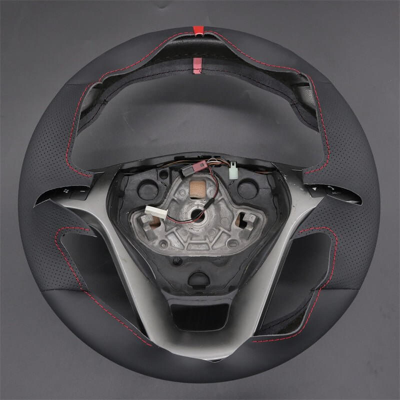 MEWANT Genuine Leather Car Steering Wheel Cove for Lancia Delta / Chrysler Delta - Alcantara, Leather, Carbon Fiber, Easy Install, Non - Slip, Best Steering Wheel Cover