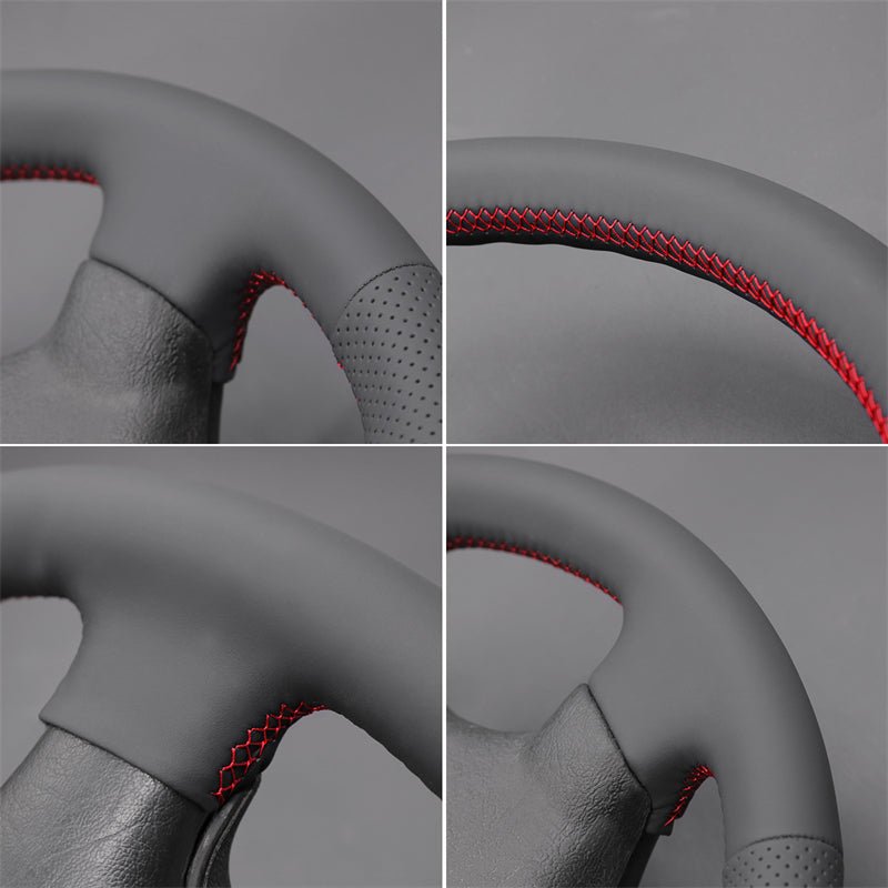 MEWANT Genuine Leather Car Steering Wheel Cove for Volkswagen Mk3 Golf 1996 - Alcantara, Leather, Carbon Fiber, Easy Install, Non - Slip, Best Steering Wheel Cover