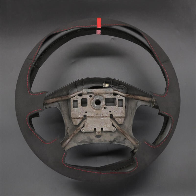 MEWANT Genuine Leather Car Steering Wheel Cove for Nissan Patrol DX 2000 - 2005 - Alcantara, Leather, Carbon Fiber, Easy Install, Non - Slip, Best Steering Wheel Cover