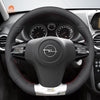 MEWAN Genuine Leather Car Steering Wheel Cove for Opel Corsa OPC - Mewant Cover