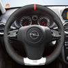 MEWAN Genuine Leather Car Steering Wheel Cove for Opel Corsa OPC - Mewant Cover