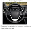 MEWAN Genuine Leather Car Steering Wheel Cove for Toyota Highlander/ Sienna - Mewant Cover