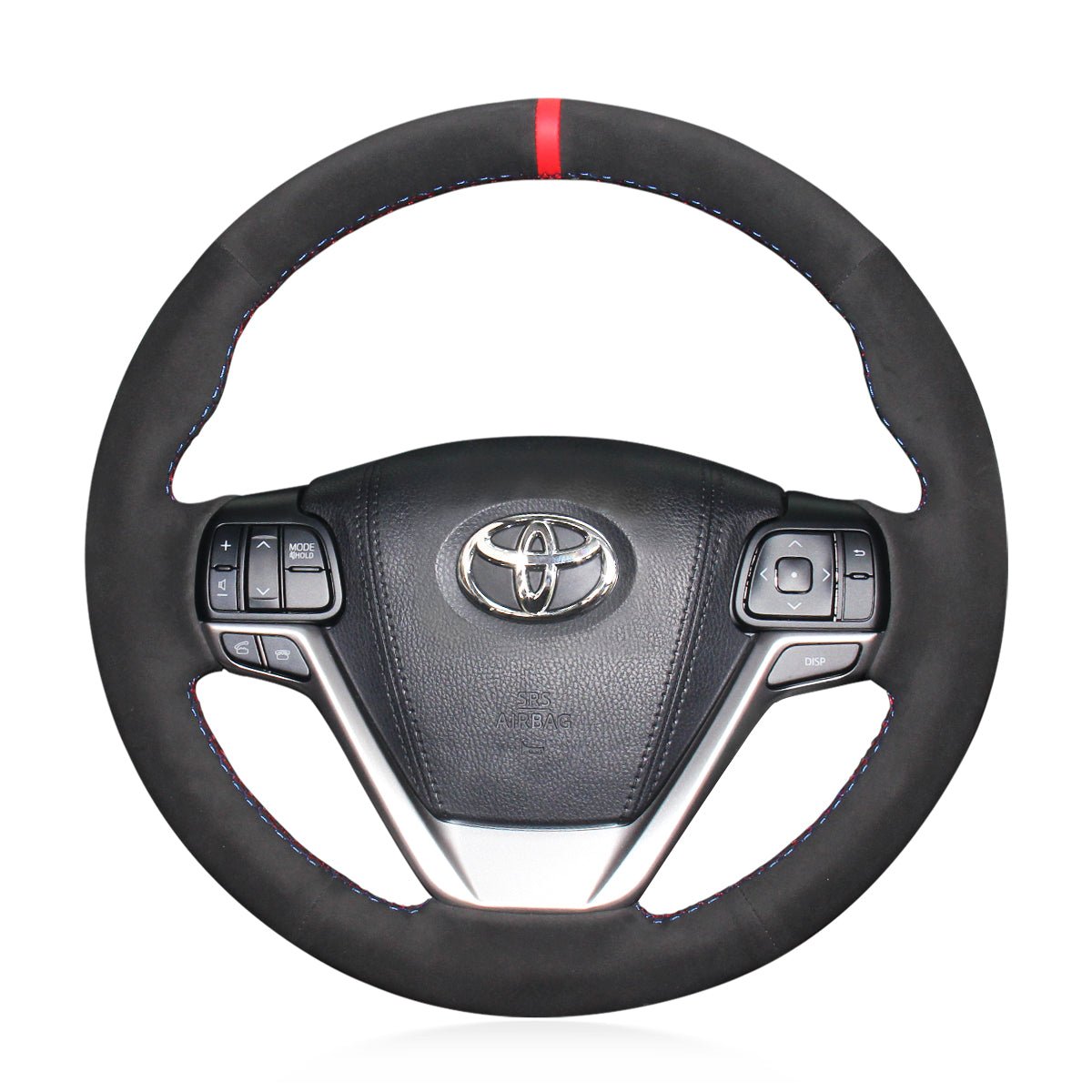 MEWAN Genuine Leather Car Steering Wheel Cove for Toyota Highlander/ Sienna - Mewant Cover