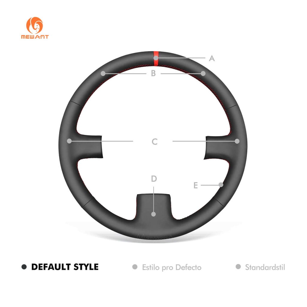 MEWANT Genuine Leather Car Steering Wheel Cove for Toyota LandCruiser 80 Series - Alcantara, Leather, Carbon Fiber, Easy Install, Non - Slip, Best Steering Wheel Cover