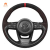 MEWAN Genuine Leather Car Steering Wheel Cove for Toyota Yaris Cross GR - Mewant Cover