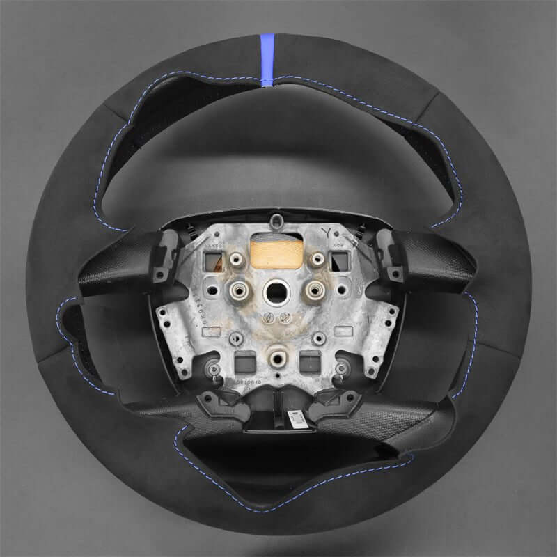 MEWANT nLeather Car Steering Wheel Cove for Ford Falcon/ Falcon Ute/ Territory (Rubber steering wheel) - Alcantara, Leather, Carbon Fiber, Easy Install, Non - Slip, Best Steering Wheel Cover