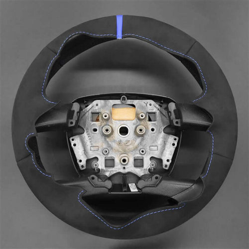 MEWANT nLeather Car Steering Wheel Cove for Ford Falcon/ Falcon Ute/ Territory (Rubber steering wheel) - Alcantara, Leather, Carbon Fiber, Easy Install, Non - Slip, Best Steering Wheel Cover