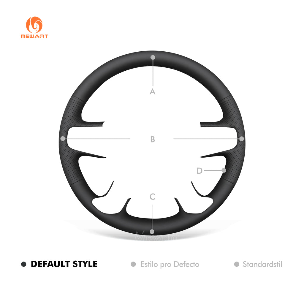 Fixed style diagram for MEWANT GMC Sierra and Yukon steering wheel cover