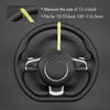 MEWANT 5D Universal Alcantara U - Shape Steering Wheel Cover Wrap for All BMW Audi Dodge Mercedes - Benz Subaru Hyundai Kia Ford Lexus Mazda Honda - Mewant Cover