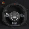 MEWANT 5D Universal Alcantara U - Shape Steering Wheel Cover Wrap for All BMW Audi Dodge Mercedes - Benz Subaru Hyundai Kia Ford Lexus Mazda Honda - Mewant Cover