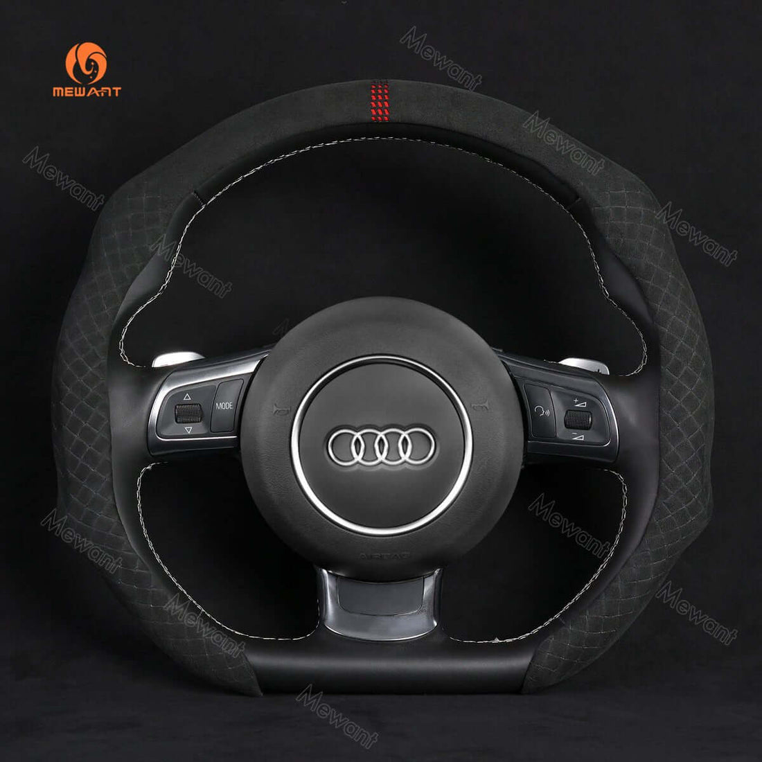MEWANT 5D Universal U-Shape Steering Wheel Cover Wrap for All BMW Audi Dodge Mercedes-Benz Subaru Hyundai Kia Ford Lexus Mazda Honda