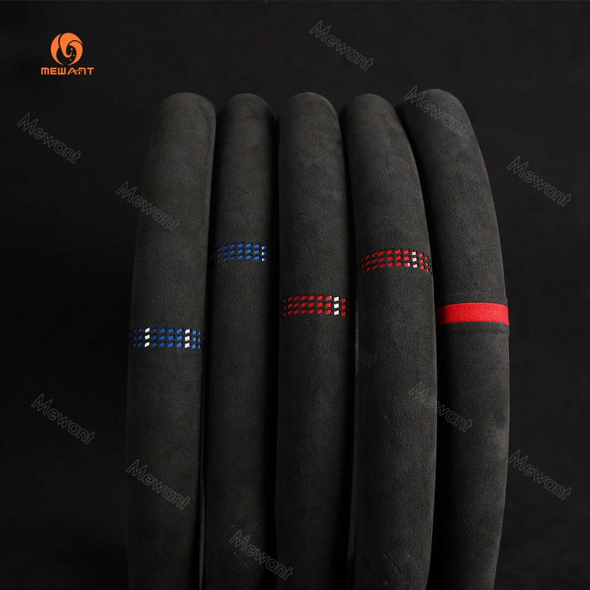 MEWANT 5D Universal Alcantara U - Shape Steering Wheel Cover Wrap for Most BMW Audi Dodge Mercedes - Benz Subaru Hyundai Kia Ford Nissan Toyota Honda - Alcantara, Leather, Carbon Fiber, Easy Install, Non - Slip, Best Steering Wheel Cover