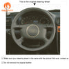 MEWANT Alcantara Car Steering Wheel Cover for Audi A4 1998 A6 /A8 A8 L /Allroad - Mewant Cover