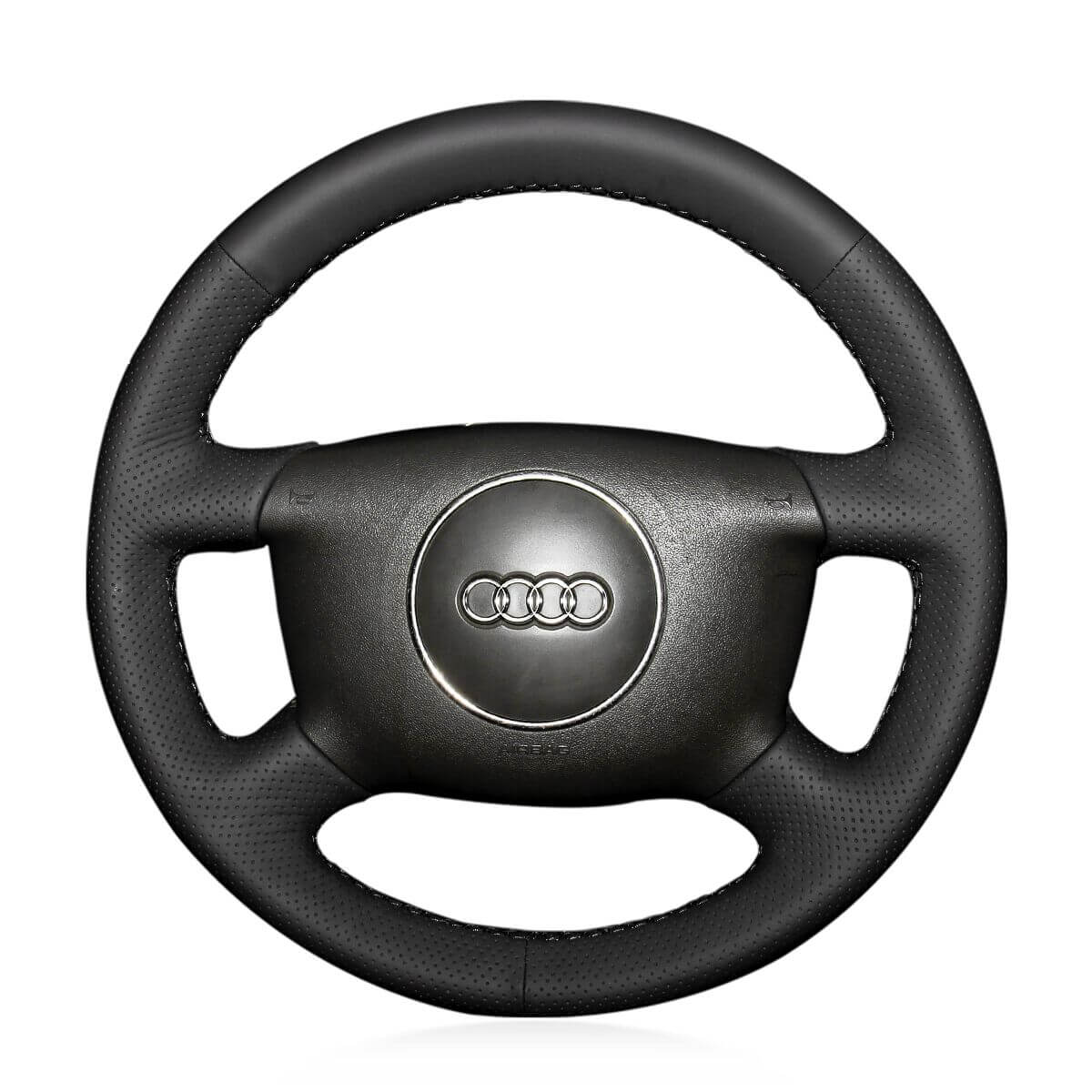 MEWANT Alcantara Car Steering Wheel Cover for Audi A4 1998 A6 /A8 A8 L /Allroad - Alcantara, Leather, Carbon Fiber, Easy Install, Non - Slip, Best Steering Wheel Cover
