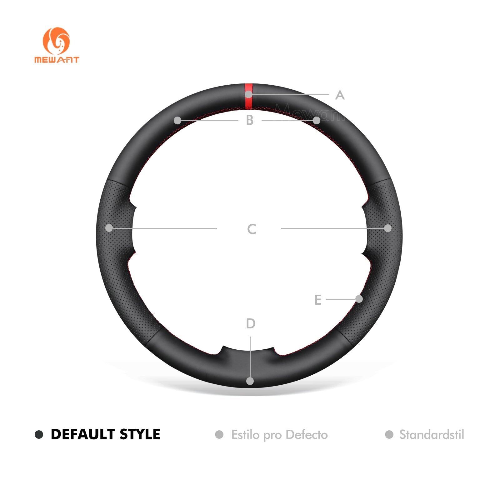 MEWANT Alcantara Car Steering Wheel Cover for Dodge Challenger 2011 - 2014 /Charger 2011 - 2014 /Avenger 2011 - 2014/Durango 2011 - 2013 /Journey 2011 - 2020 /Grand Caravan 2011 - 2020 - Alcantara, Leather, Carbon Fiber, Easy Install, Non - Slip, Best Steering Wheel Cover