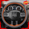 MEWANT Alcantara Car Steering Wheel Cover for Dodge RAM 2500 2009 - 2010 - Alcantara, Leather, Carbon Fiber, Easy Install, Non - Slip, Best Steering Wheel Cover