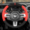 MEWANT Alcantara Car Steering Wheel Cover for Ford Mustang 2015 - 2024 - Mewant Cover