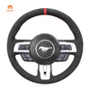 MEWANT Alcantara Car Steering Wheel Cover for Ford Mustang 2015 - 2024 - Mewant Cover