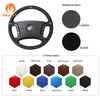 MEWANT Alcantara Leather Car Steering Wheel Cover for BMW 3 Series E36 E36/5 1999 - 2000 / 3 Series E46 E46/5 2000 - 2005 / 5 Series E39 / 7 Series E38 E38/2 E38 / 8 Series E31 / X3 E83 / X5 E53 / Z3 E36 - Mewant Cover