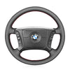 MEWANT Alcantara Leather Car Steering Wheel Cover for BMW 3 Series E36 E36/5 1999 - 2000 / 3 Series E46 E46/5 2000 - 2005 / 5 Series E39 / 7 Series E38 E38/2 E38 / 8 Series E31 / X3 E83 / X5 E53 / Z3 E36 - Mewant Cover