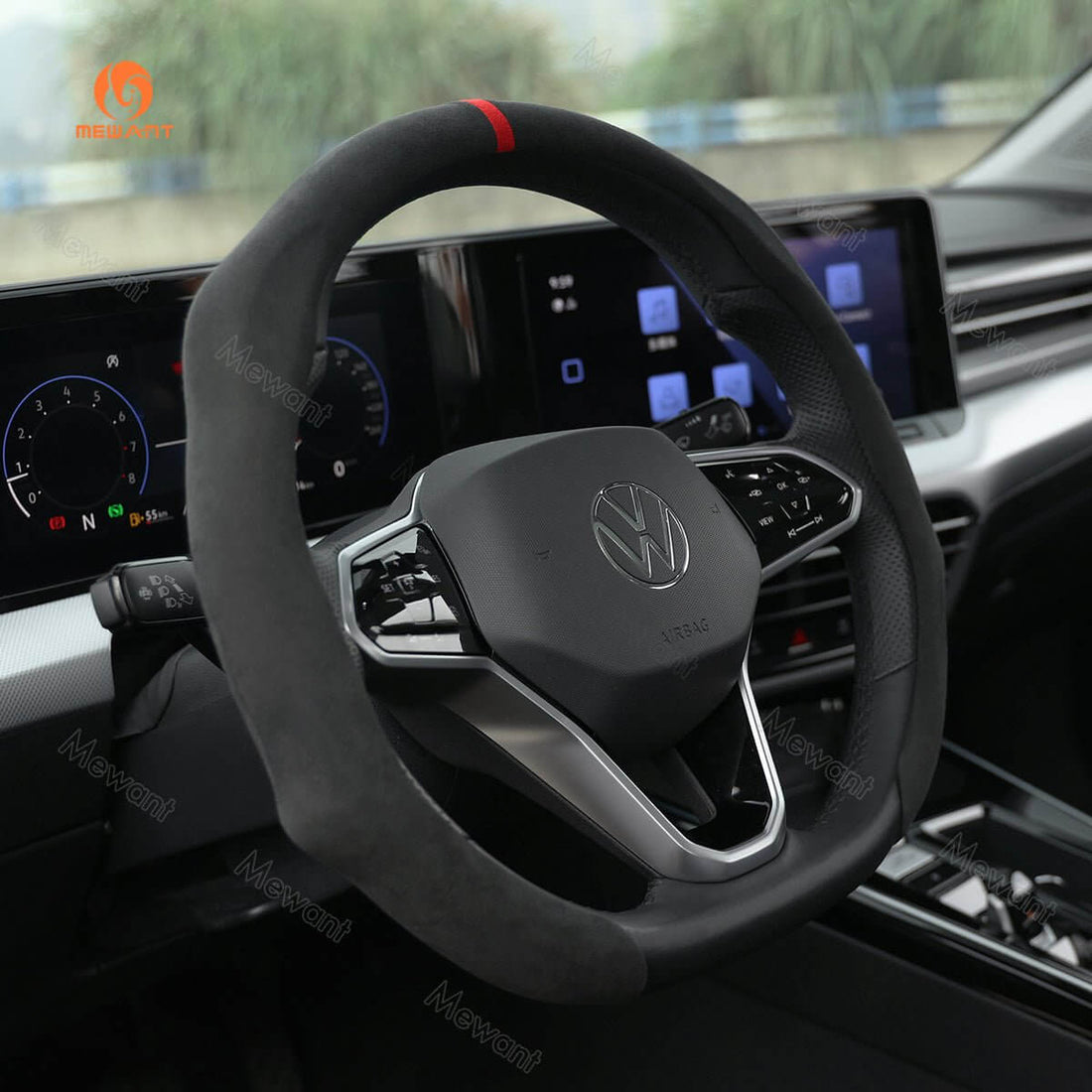 MEWANT Universal Steering Wheel Cover for Most Volkswagen VW BMW Audi Toyota Honda...