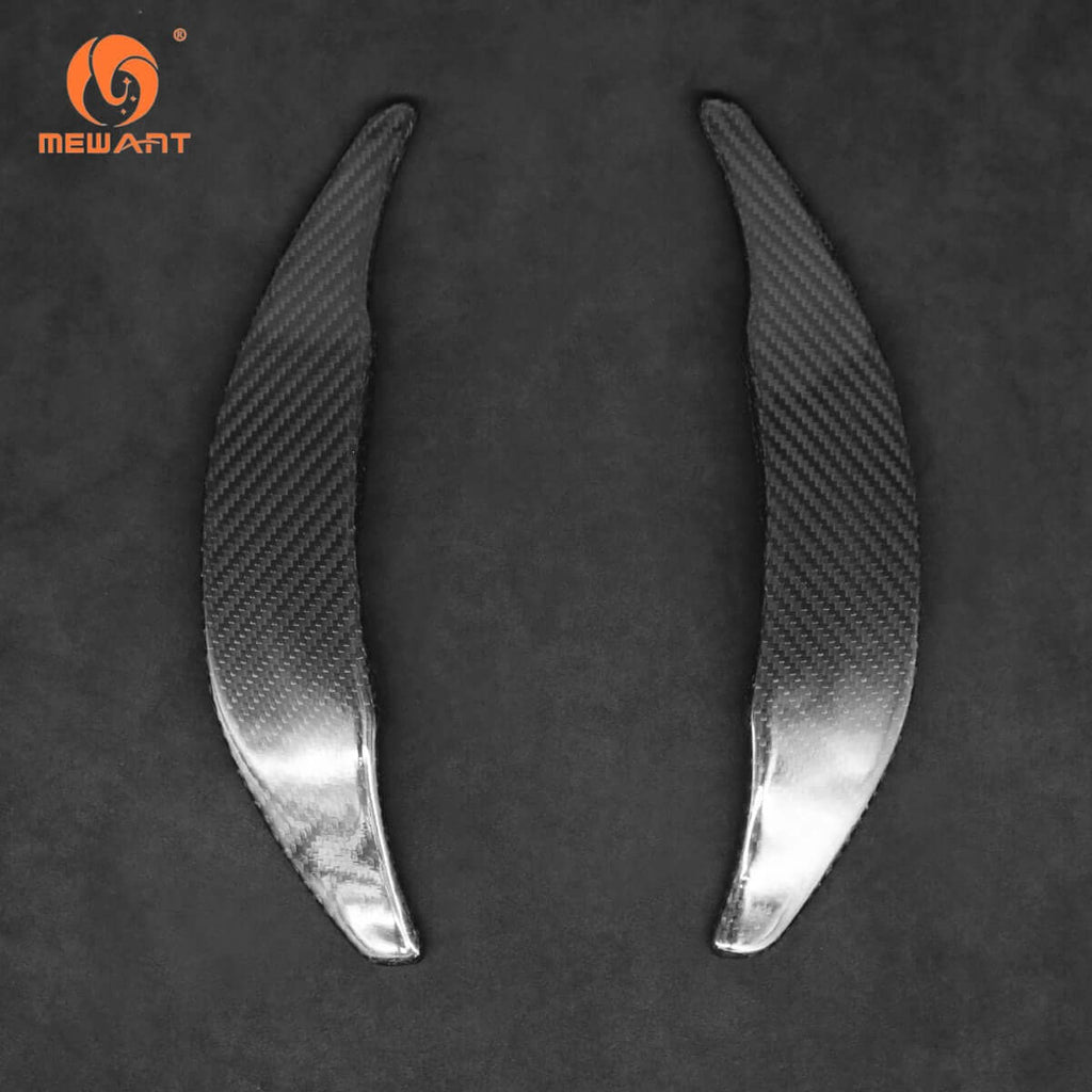 Mewant Aluminum Alloy Carbon Fiber Steering Wheel Shift Paddle for AMG GT C190 R190 2016 - 2019/AMG C 63 W205 2015 - 2018/AMG C 63 S W205 2015 - 2018/AMG CLA 45 C117 2015 - 2019 - Alcantara, Leather, Carbon Fiber, Easy Install, Non - Slip, Best Steering Wheel Cover