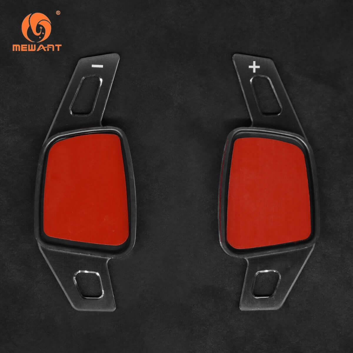 Mewant Aluminum Alloy Carbon Fiber Steering Wheel Shift Paddle for AUDI A3 / A4 Allroad / A4 / A5 / Q3 / Q5 / Q7 / Q8 / RS 5 / RS Q8 / S3 / S4 / S5 / SQ5 / SQ7 - Alcantara, Leather, Carbon Fiber, Easy Install, Non - Slip, Best Steering Wheel Cover