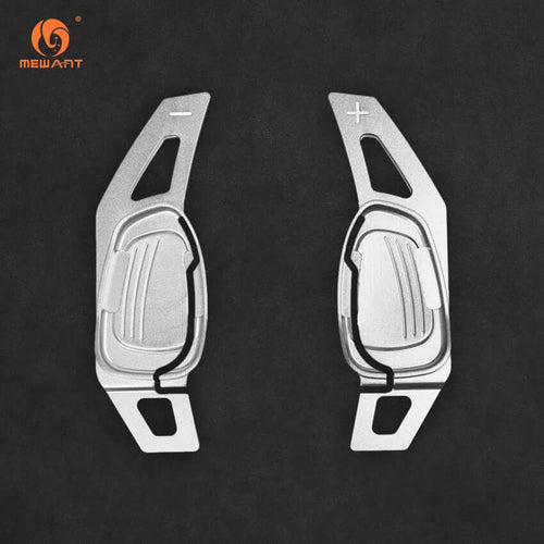 Mewant Aluminum Alloy Carbon Fiber Steering Wheel Shift Paddle for Audi A5 /A7 /RS 5 /RS 7 /S3 /S4 /S5/S6 /S7/SQ5 - Alcantara, Leather, Carbon Fiber, Easy Install, Non - Slip, Best Steering Wheel Cover
