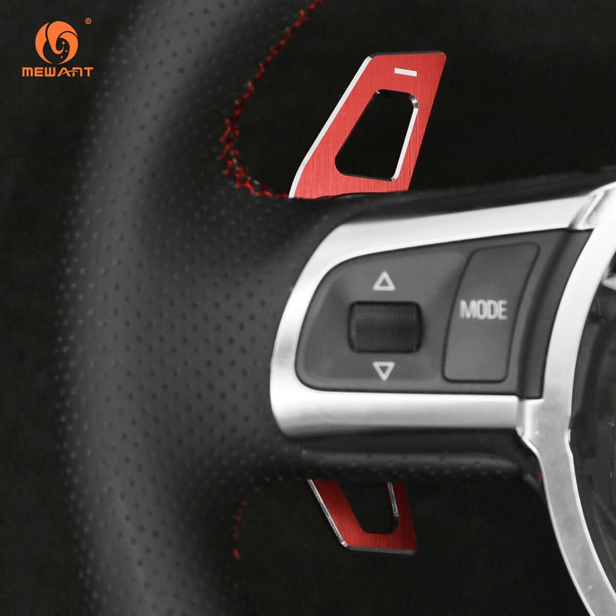 Mewant Aluminum Alloy Carbon Fiber Steering Wheel Shift Paddle for Audi R8 2008 - 2010 /TT 2008 - 2015/A3 2006 - 2013/A4 (B8) 2005 - 2012/A3 (8P) 2006 - 2013/A4 (B8) 2005 - 2012RS 4 2007 - 2008/S4 2006 - 2012 - Alcantara, Leather, Carbon Fiber, Easy Install, Non - Slip, Best Steering Wheel Cover