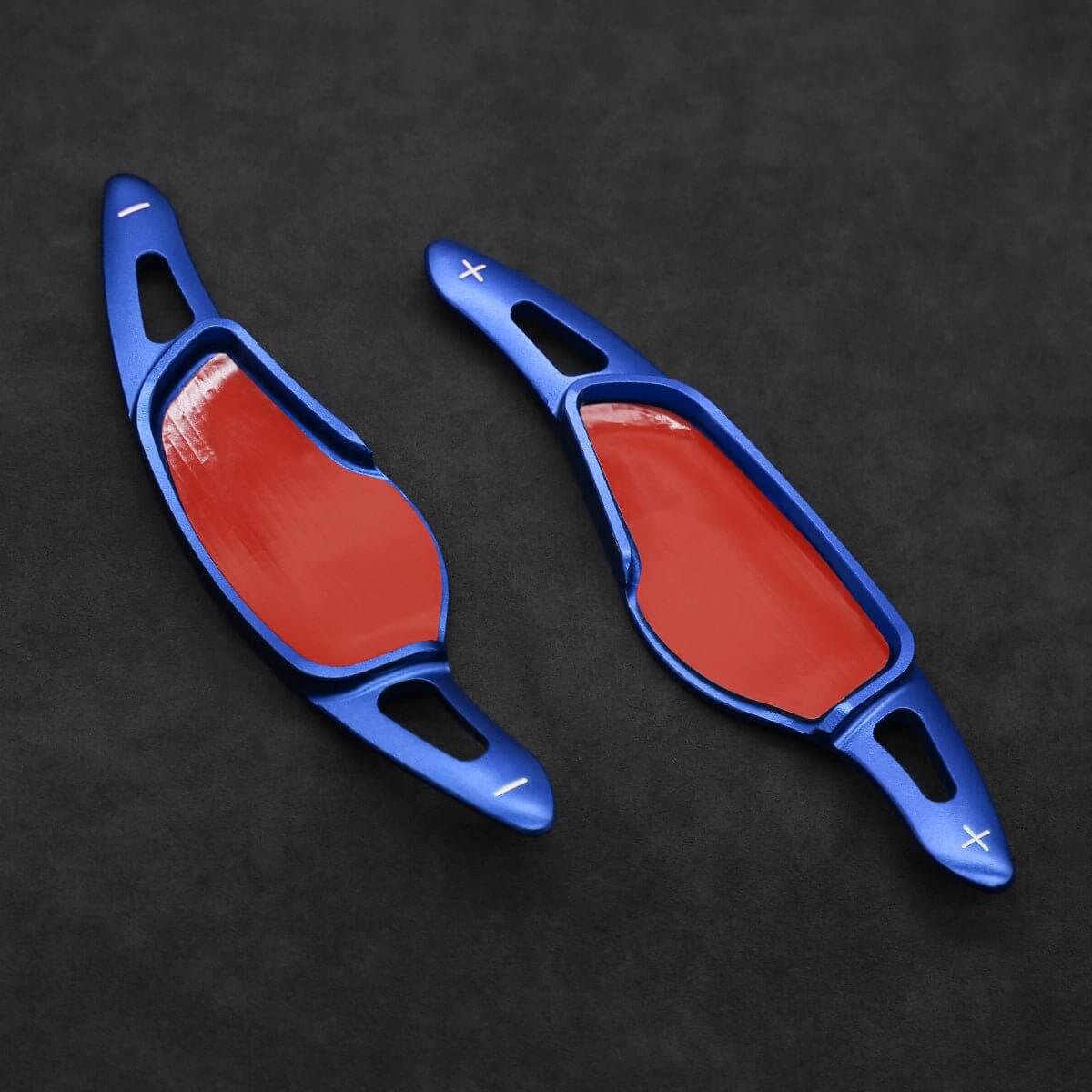 Mewant Aluminum Alloy Carbon Fiber Steering Wheel Shift Paddle for BMW 2 Series F44/F45/F46 /3 Series G20/G21 /4 Series G22/G23 /5 Series G30/G31 /6 Series G32 /7 Series G11/G12 /8 Series G14/G15/G16 /X3 G01 /X4 G02 /X5 G05 /X6 G06 /X7 G07 /Z4 G29 - Alcantara, Leather, Carbon Fiber, Easy Install, Non - Slip, Best Steering Wheel Cover