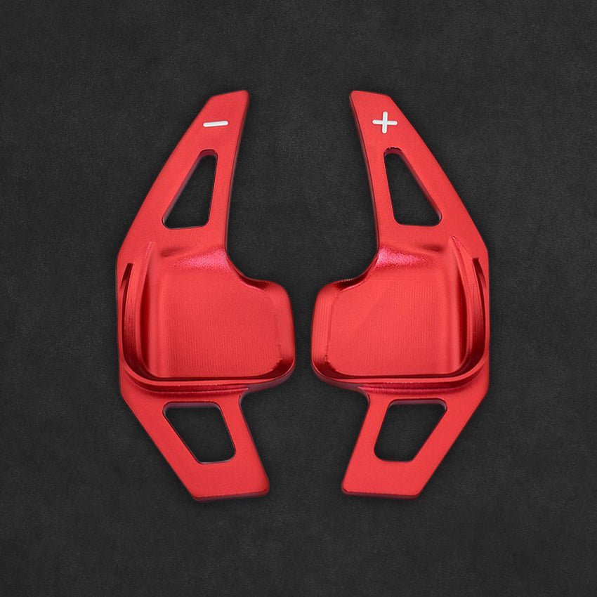 Mewant Aluminum Alloy Carbon Fiber Steering Wheel Shift Paddle for BMW (M Sport) 2 Series F22 / F23 /3 Series F30 / F34 /4 Series F32 / F33/ F36 /5 Series F10 / F07/6 Series F12 / F13 / F06 /X2 F39 /X3 F25 /X4 F26 /X5 F15 /X6 F16 - Alcantara, Leather, Carbon Fiber, Easy Install, Non - Slip, Best Steering Wheel Cover