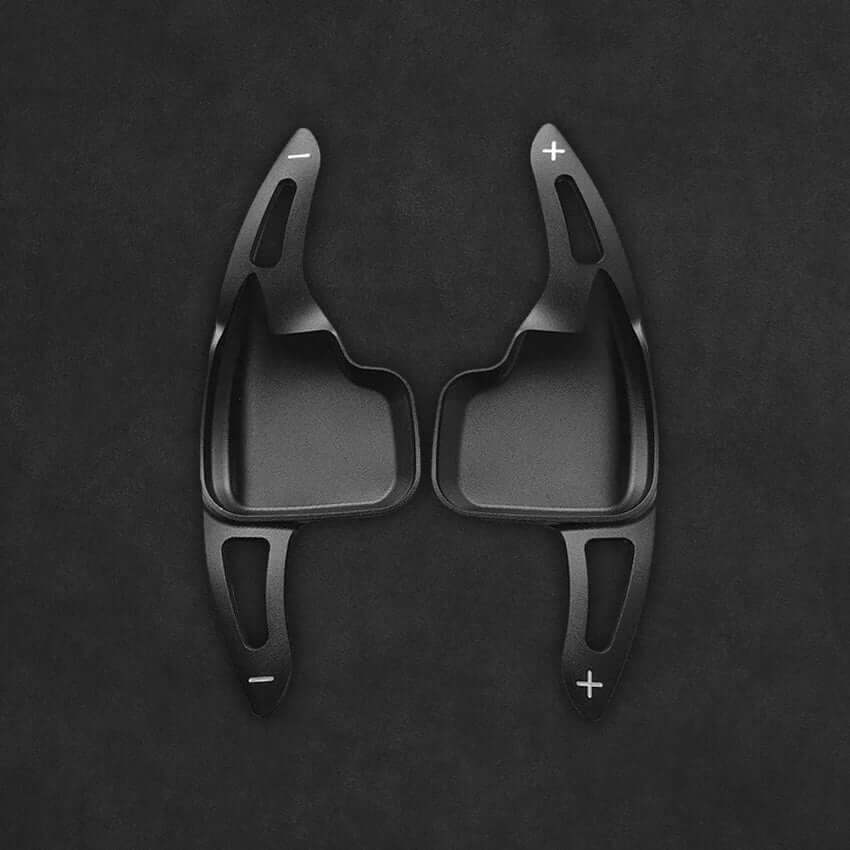 Mewant Aluminum Alloy Carbon Fiber Steering Wheel Shift Paddle for BMW (M Sport) 2 Series F22 / F23 /3 Series F30 / F34 /4 Series F32 / F33/ F36 /5 Series F10 / F07/6 Series F12 / F13 / F06 /X2 F39 /X3 F25 /X4 F26 /X5 F15 /X6 F16 - Alcantara, Leather, Carbon Fiber, Easy Install, Non - Slip, Best Steering Wheel Cover