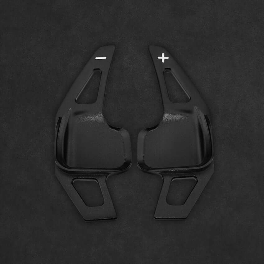 Mewant Aluminum Alloy Carbon Fiber Steering Wheel Shift Paddle for BMW (M Sport) 2 Series F22 / F23 /3 Series F30 / F34 /4 Series F32 / F33/ F36 /5 Series F10 / F07/6 Series F12 / F13 / F06 /X2 F39 /X3 F25 /X4 F26 /X5 F15 /X6 F16 - Alcantara, Leather, Carbon Fiber, Easy Install, Non - Slip, Best Steering Wheel Cover