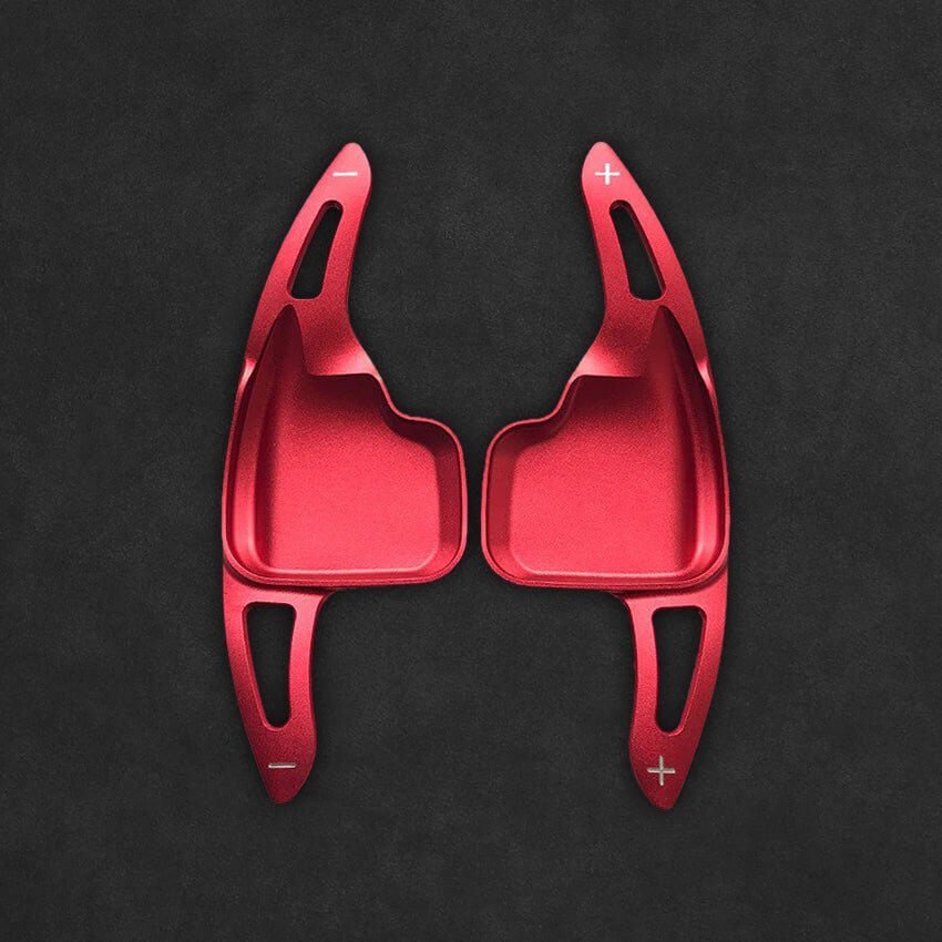 Mewant Aluminum Alloy Carbon Fiber Steering Wheel Shift Paddle for BMW (M Sport) 2 Series F22 / F23 /3 Series F30 / F34 /4 Series F32 / F33/ F36 /5 Series F10 / F07/6 Series F12 / F13 / F06 /X2 F39 /X3 F25 /X4 F26 /X5 F15 /X6 F16 - Alcantara, Leather, Carbon Fiber, Easy Install, Non - Slip, Best Steering Wheel Cover