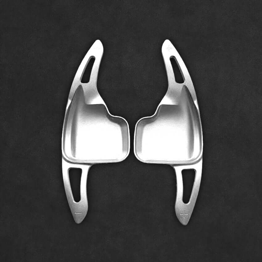 Mewant Aluminum Alloy Carbon Fiber Steering Wheel Shift Paddle for BMW (M Sport) 2 Series F22 / F23 /3 Series F30 / F34 /4 Series F32 / F33/ F36 /5 Series F10 / F07/6 Series F12 / F13 / F06 /X2 F39 /X3 F25 /X4 F26 /X5 F15 /X6 F16 - Alcantara, Leather, Carbon Fiber, Easy Install, Non - Slip, Best Steering Wheel Cover