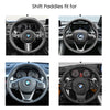 Mewant Aluminum Alloy Carbon Fiber Steering Wheel Shift Paddle for BMW (M Sport) 2 Series F22 / F23 /3 Series F30 / F34 /4 Series F32 / F33/ F36 /5 Series F10 / F07/6 Series F12 / F13 / F06 /X2 F39 /X3 F25 /X4 F26 /X5 F15 /X6 F16 - Mewant Cover