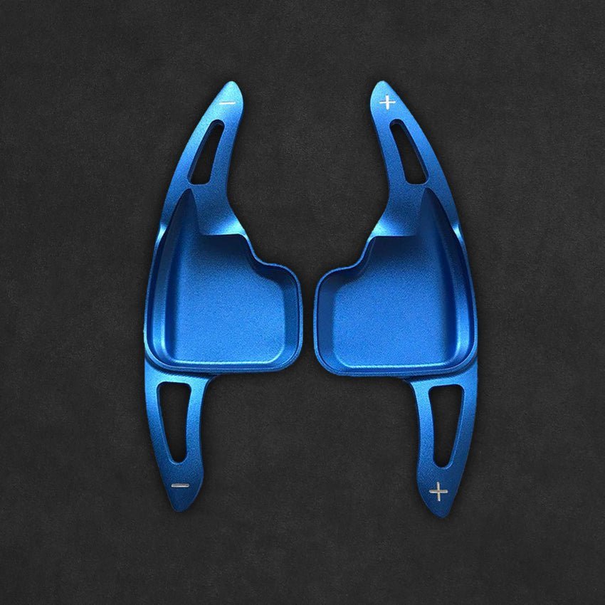 Mewant Aluminum Alloy Carbon Fiber Steering Wheel Shift Paddle for BMW (M Sport) 2 Series F22 / F23 /3 Series F30 / F34 /4 Series F32 / F33/ F36 /5 Series F10 / F07/6 Series F12 / F13 / F06 /X2 F39 /X3 F25 /X4 F26 /X5 F15 /X6 F16 - Alcantara, Leather, Carbon Fiber, Easy Install, Non - Slip, Best Steering Wheel Cover